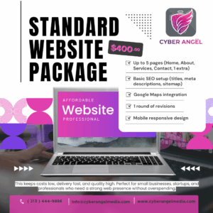 Standard 5-Page Website Design Package with Basic SEO for Small Businesses