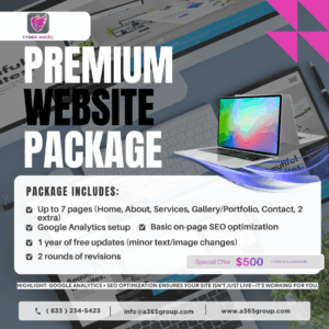 Premium 7-Page Website Design Package with SEO & Google Analytics
